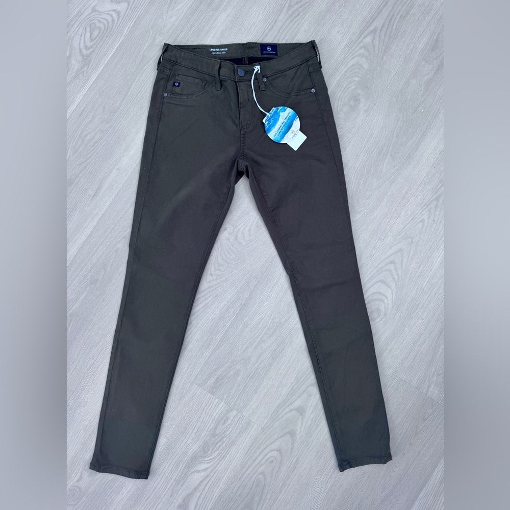 NWT Ag Adriano Goldschmied Green Super Skinny Ankle Legging Jean size 25R